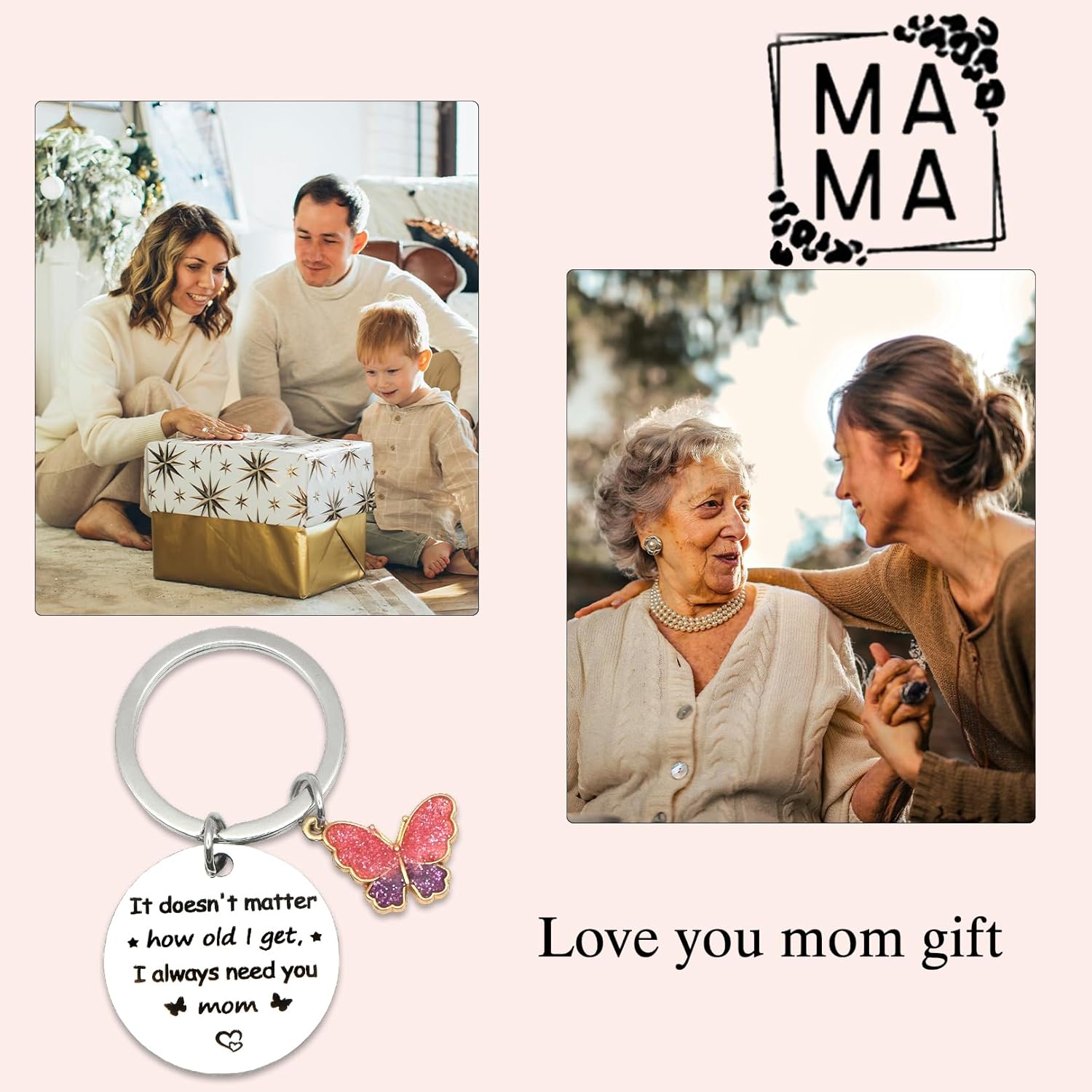 Mom Birthday Gifts, Mother's Day Gifts for Mother from Son Daughter Mom Keychain Valentine's Day Christmas Stocking Stuffers Gift for New Mommy Stepmom Mama from Kids - Image 2