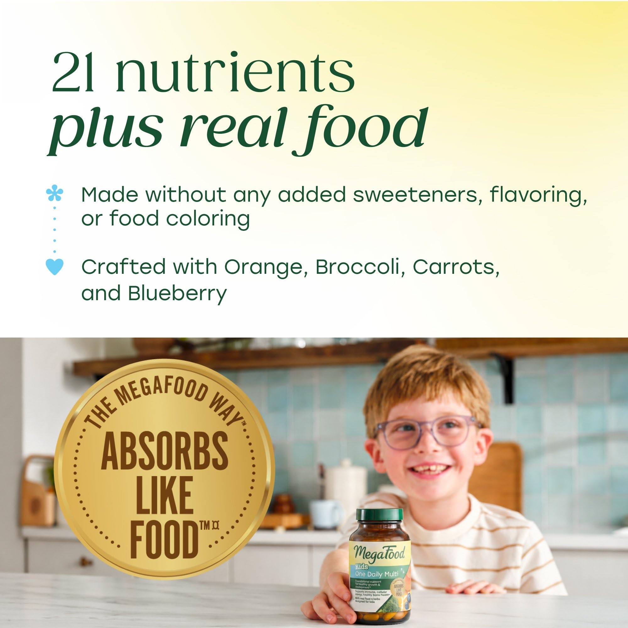 MegaFood Kids One Daily Multivitamin with 21 Key Nutrients, 60 Mini Tablets — Amazon image 5
