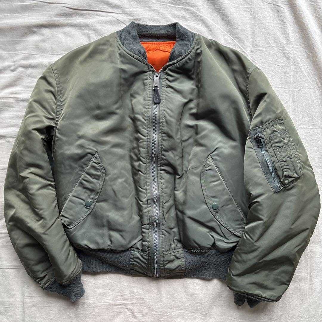 Amazon | 80sALPHA MA-1 フライトジャケット 三本線タグ | フライト