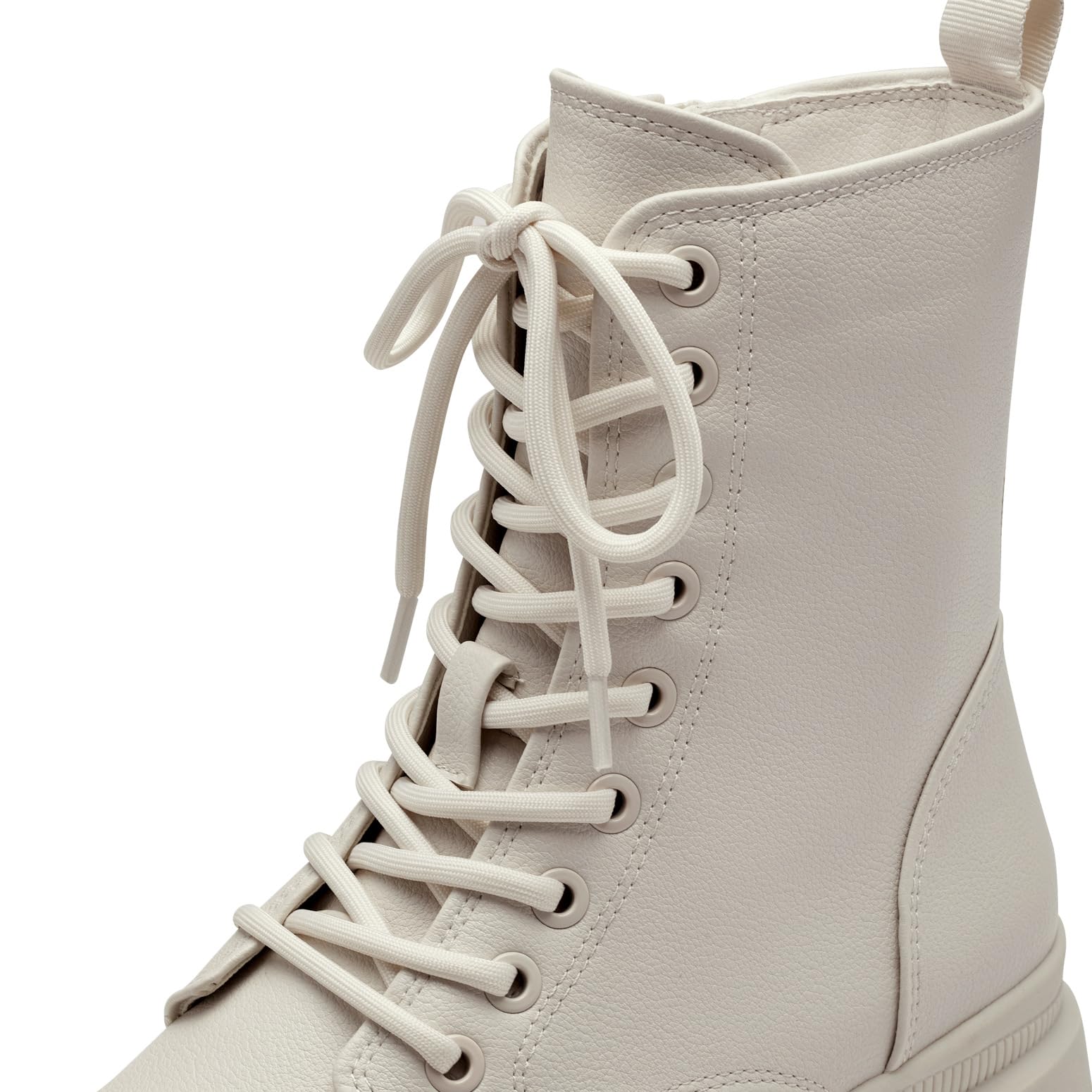 Tamaris Damen Schnürstiefel Leder; TAUPE/beige; 38 EU – Ansicht 2