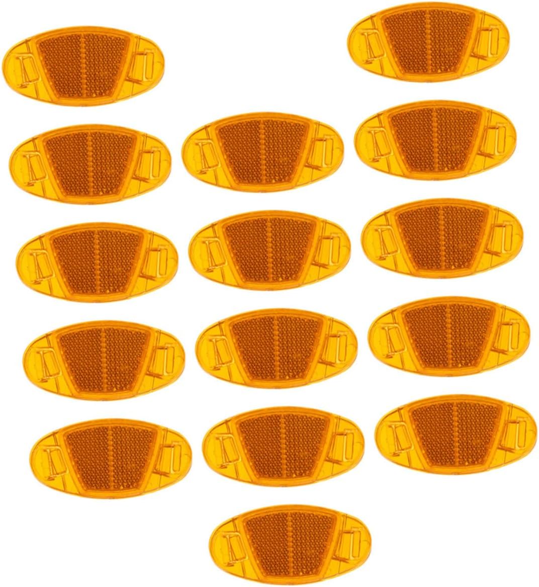 Garneck High Visibility Bike Reflectors Pcs Safety Warning Devices Road Bike Accessories No Battery Needed Quick Install