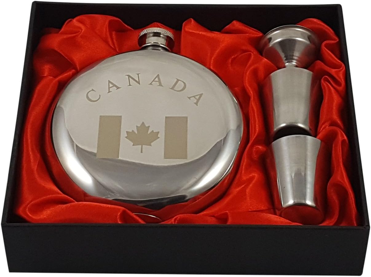 Canada Flask Gift Set