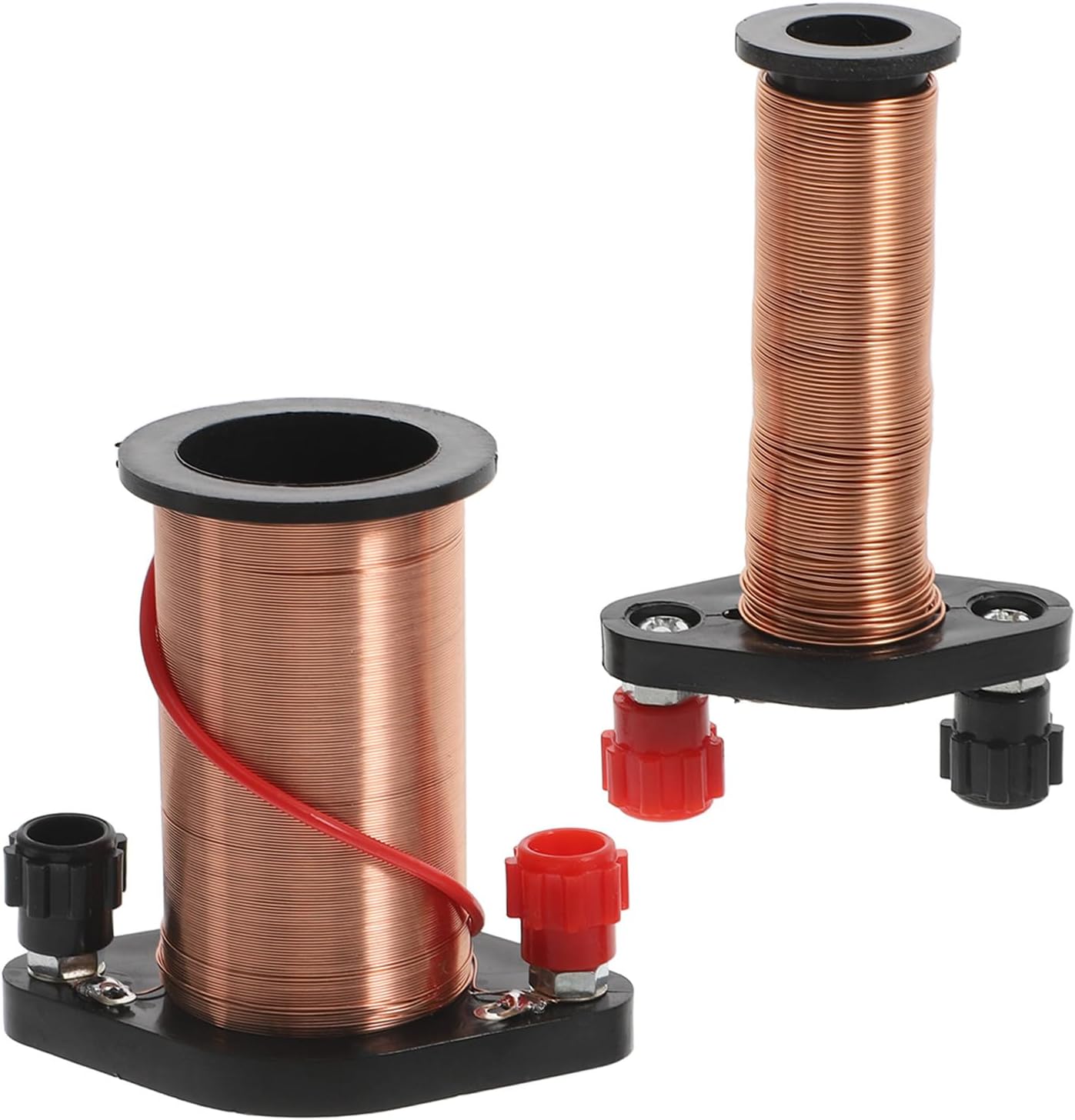 High School Physics Experiment Induction Coil Set with Primary and Secondary Cylindrical Coils for Electromagnetic Teaching Demonstration and Science Education