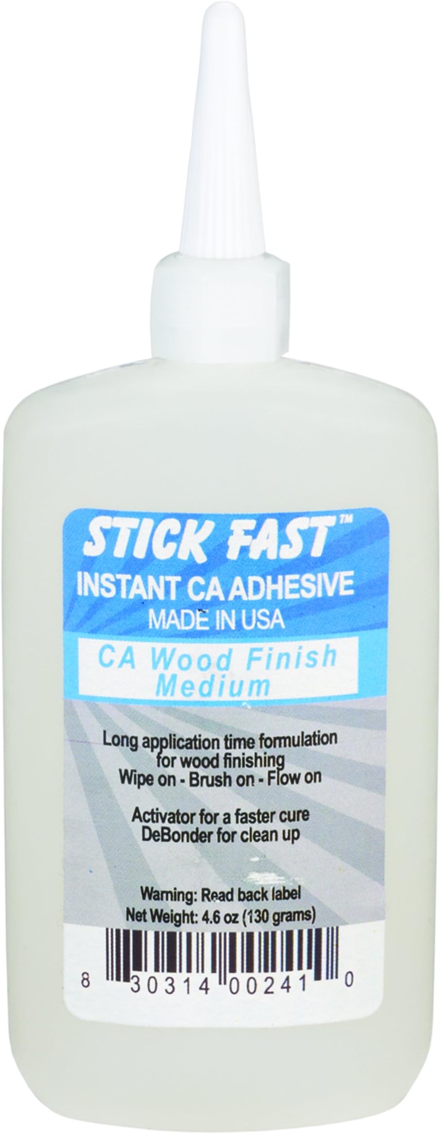 Amazon.com: Stick Fast CA Finish Medium 4 oz. : Arts, Crafts & Sewing