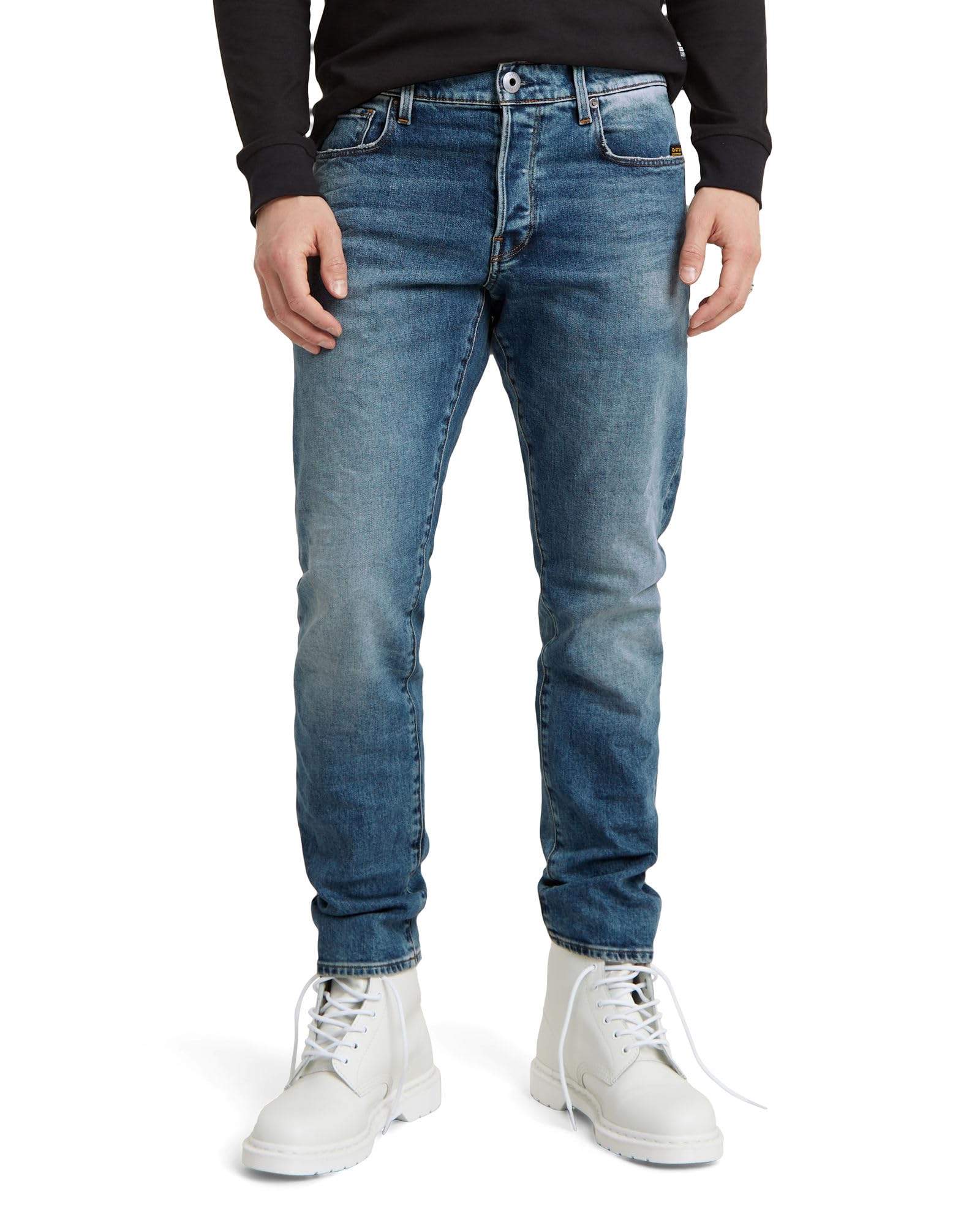G-STAR Men's 3301 Regular Tapered Jeans, Blue (vintage azure 51003-C052-A802), 36W / 34L