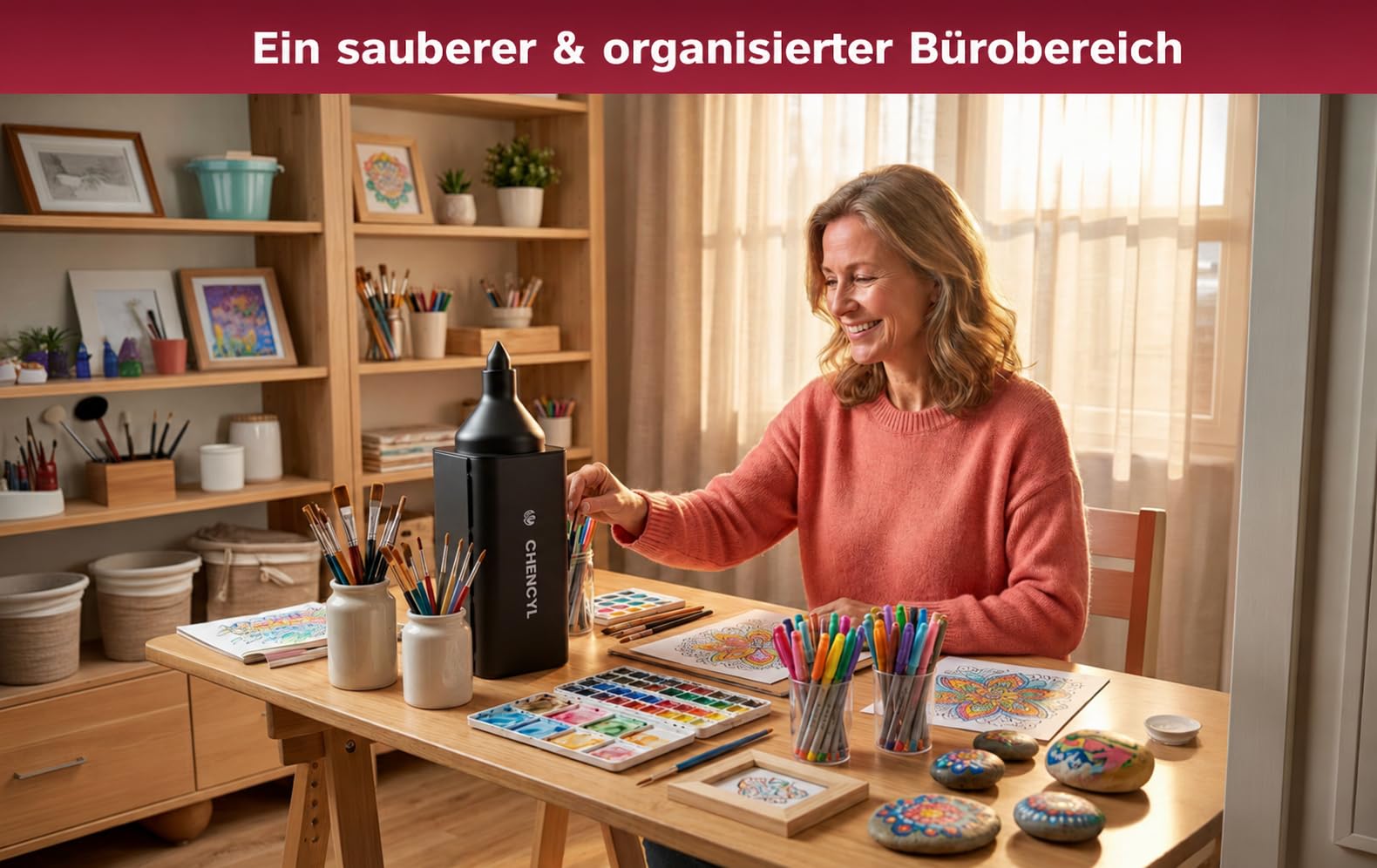 Acrylstifte, 120 Farben - Acrylfarben set mit Aufbewahrungsbox für DIY-Projekte, Papier, Pappe, Stoffe, Glas, Keramik, Leinwand, Holz, Stein - Filzstifte für erwachsene und filzstifte kinder
