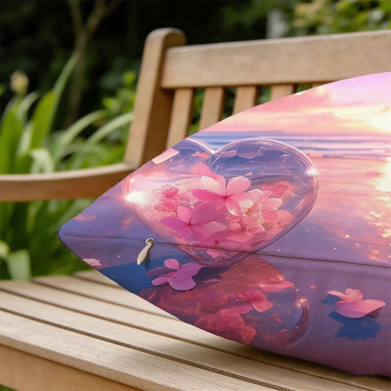 Générique Housse Coussin Exterieur Impermeable 30x50cm Plage Décoratif Taie d'oreiller Decoration Amour Housse de Coussin Exterieur Impermeable pour Salon de Jardin Lot 2. T-4305