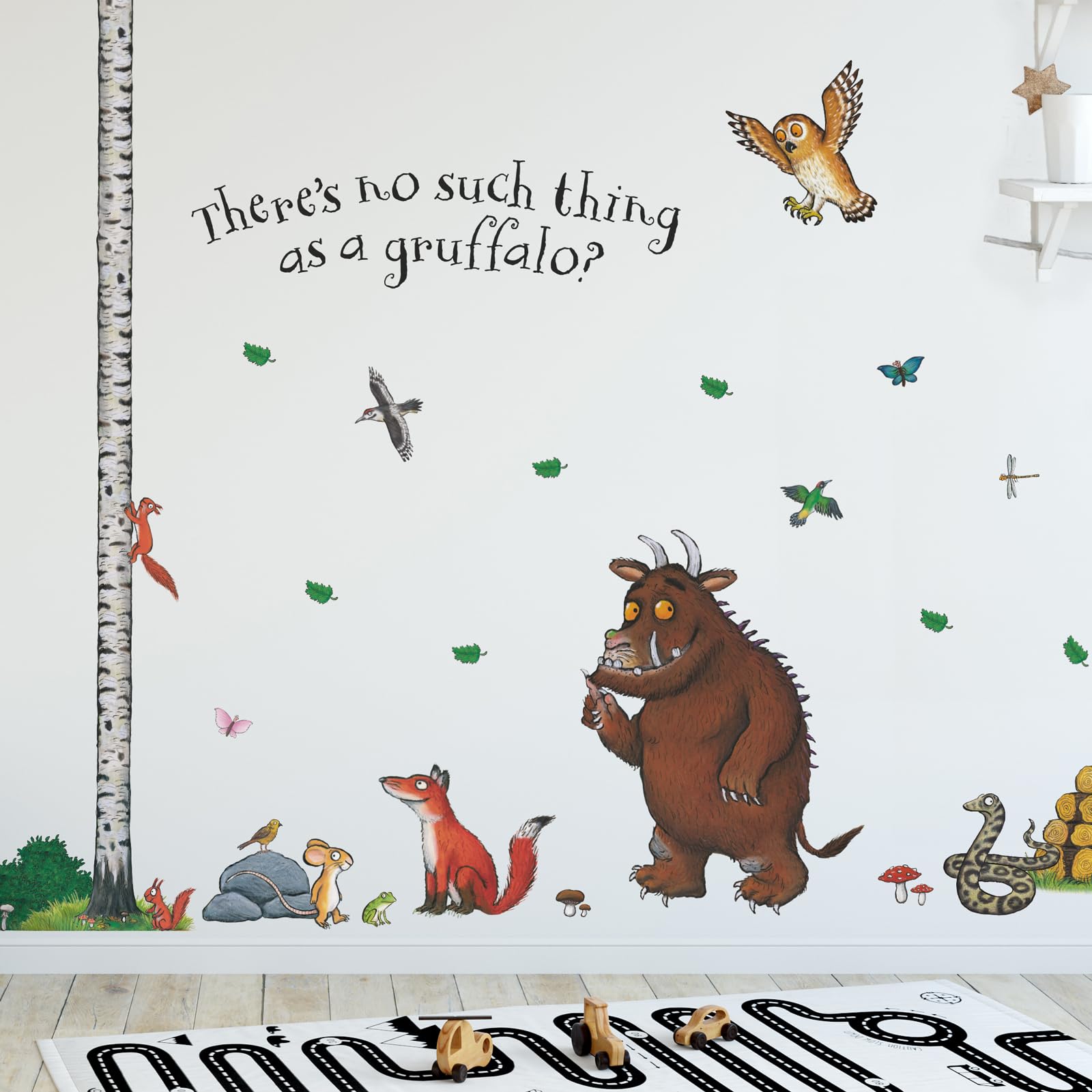 Stickerscape Text Add-On Gruffalo Wall Stickers - For Child’s Bedroom Decor, Easy To Apply & Cleanly Removable