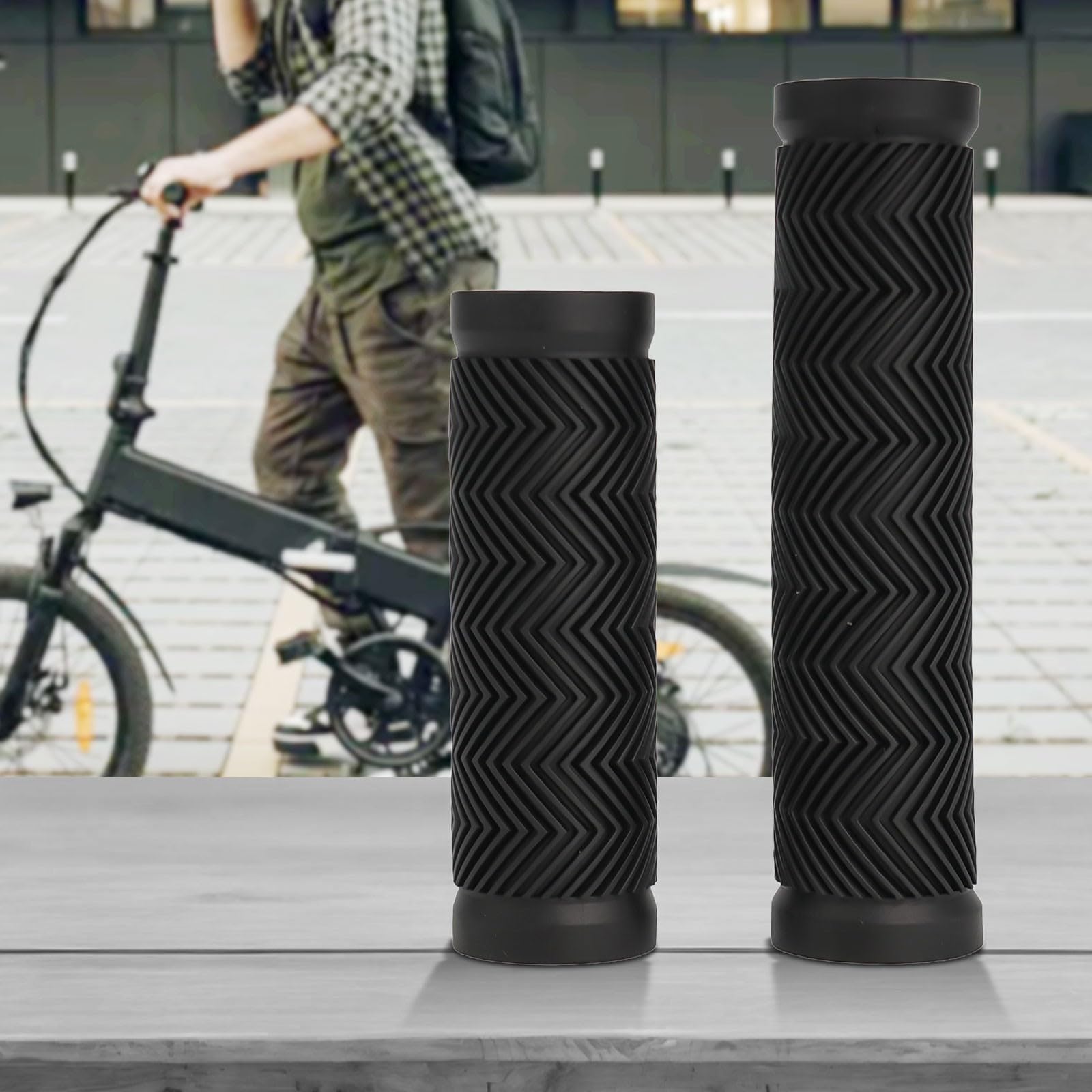 Poignées De Vélo Souples Confortables Antidérapantes Et Ergonomiques En Poignées De Vélo Souples Confortables Antidérapantes Et Ergonomiques En