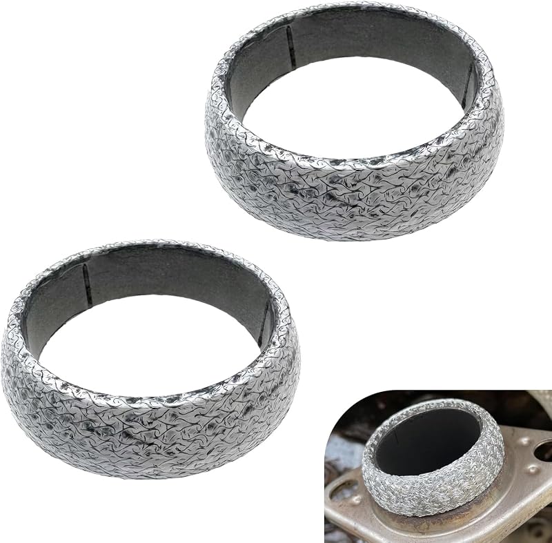 Junta tipo donut do coletor de escape MOXRUQ em grafite 54 mm – 2 unidades