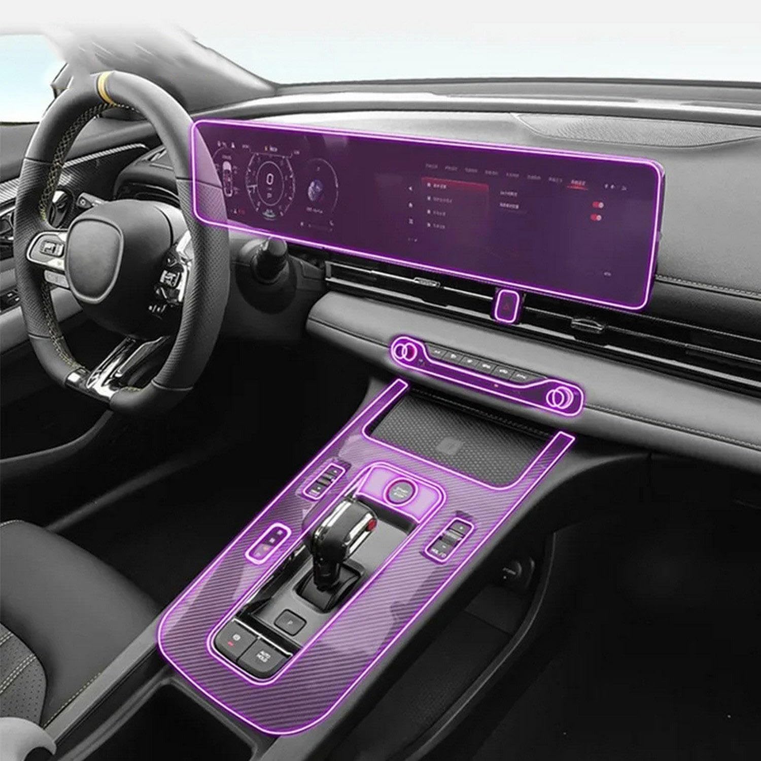 Anti-rayures console Trumpchi EMPOW 2021-2023 film de protection écran LCD navigation TPU