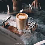 Double Wall Glass Coffee Mugs Glass Mug with Handles Double Wall Cappuccino Cups, 12oz of Set 4 Coffee Tea Mugs, Clear Glasses with Handle