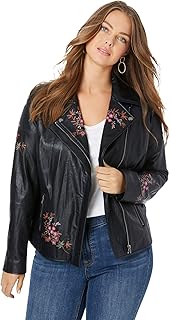 vegan leather jacket plus size