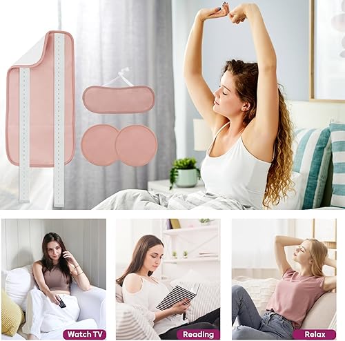 Miniatura 6 de Paquete de 4 compresas de aceite de ricino orgánico reutilizables para desintoxicación del hígado, tiroides, pecho, inflamación, aceite de ricino