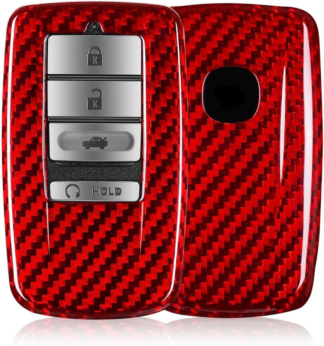 Key Shell Compatible with ACURA Carbon Fiber Key Fob Cover Protector Acura RDX MDX RLX NSX ILX TLX TLX-L CDX Car Key Case Accessories
