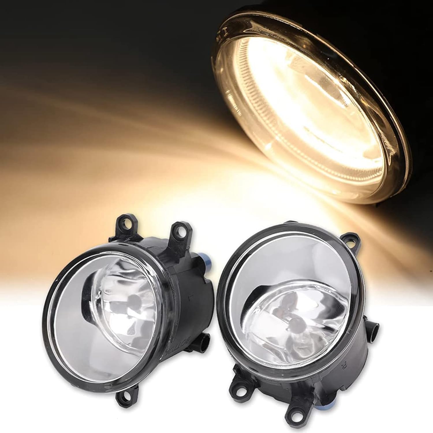Fog Lights Assembly For Toyota Venza Camry Corolla RAV4 Yaris Prius Highlander Avalon Matrix Solara 2006-2013 for Lexus GS350 HS250h LX570 RX350 (For Toyota Venza 2009-2013)