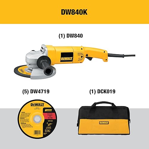 Miniatura 2 de DEWALT DW840K Amoladora de ángulo con bolsa y ruedas de 7 pulgadas