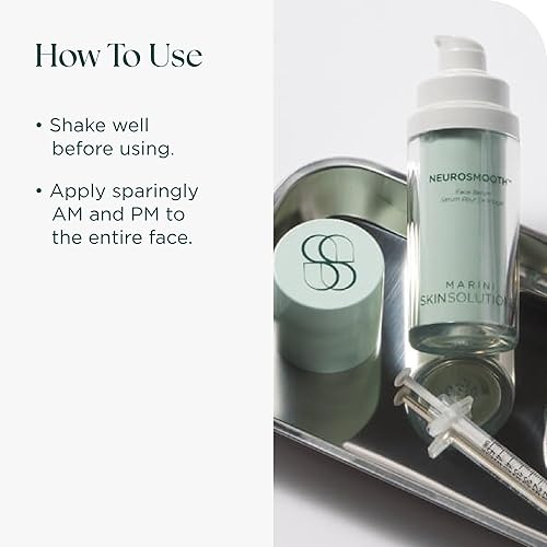 Miniatura 5 de Marini SkinSolutions NeuroSmooth - Suero facial neuromodulante alimentado por péptidos para piel suave como el vidrio y sin poros, libre de