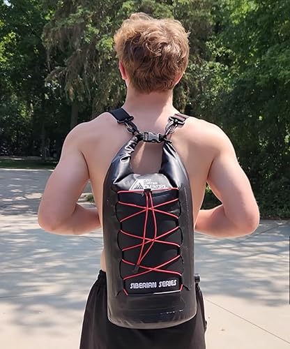 Miniatura 7 de Mochila impermeable de grado marino con aislamiento - Camping, buceo, kayak, canotaje, playa, viajes, picnic, alimentos y bebidas, serie siberiana