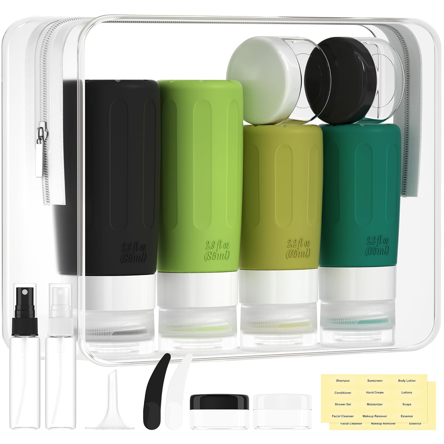 Morfone Silicone Travel Bottles