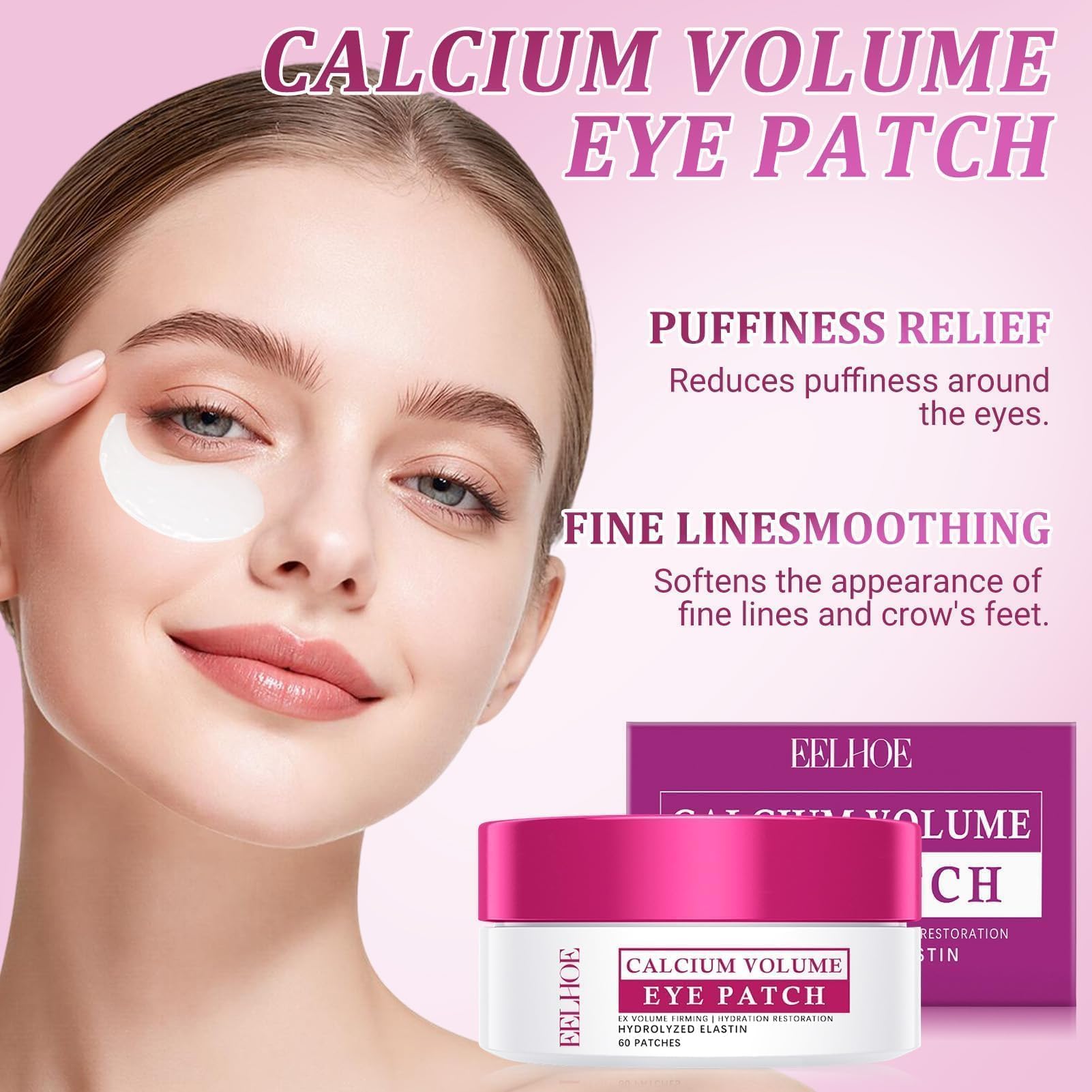 Balsamo multiuso al calcio+maschera per gli occhi,balsamo multiplo volume al calcio,stick idratante al collagene,stick coreano antietà e rassodante per la cura della pelle.