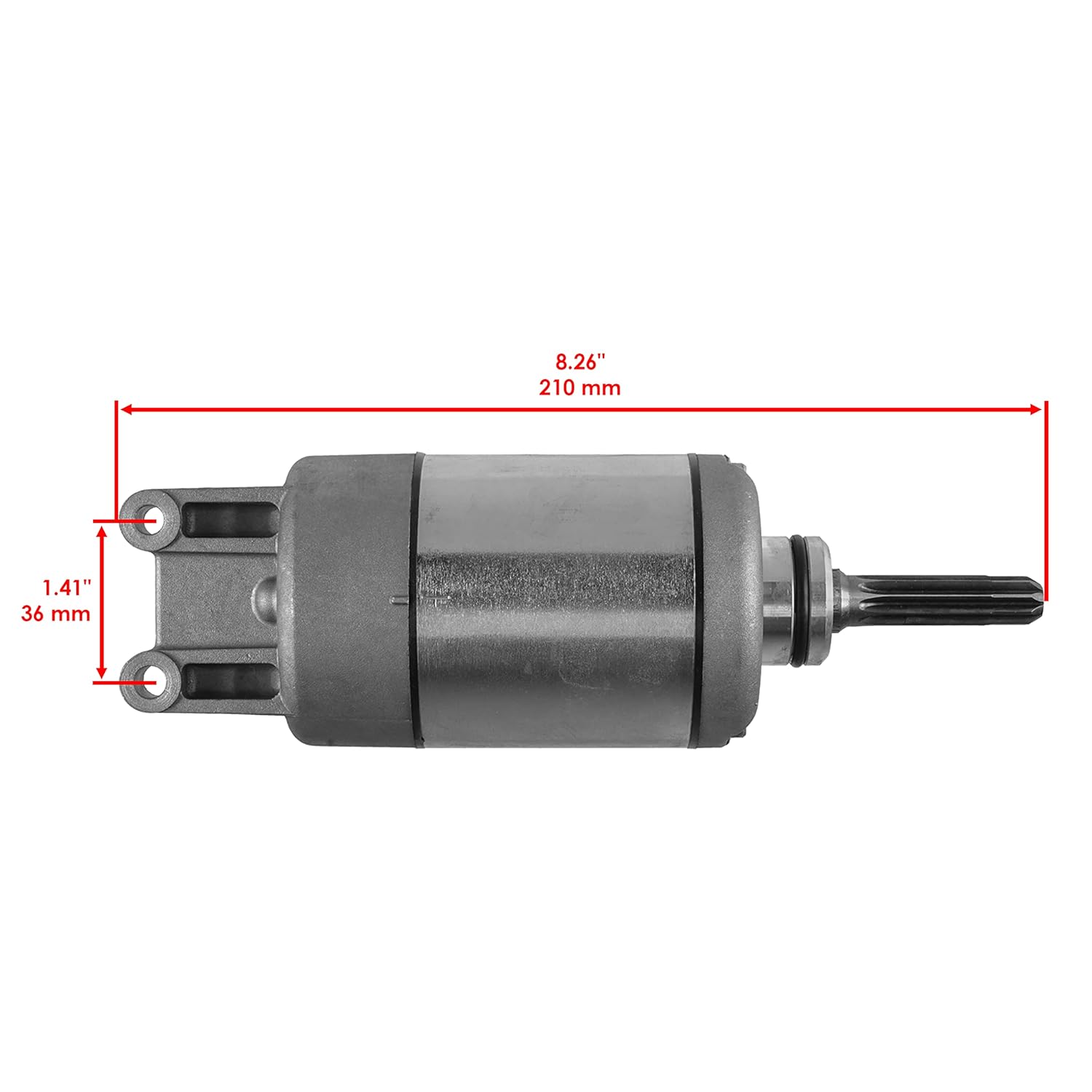Caltric Starter Motor with Regulator and Relay Compatible with Suzuki King Quad 750 LTA750X 4x4 2009-2018