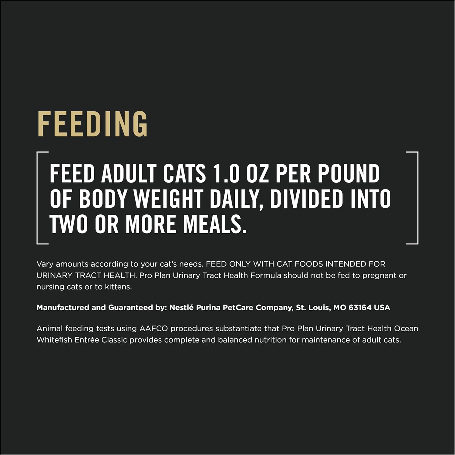 Purina Pro Plan Urinary Tract Cat Food Wet Pate, Urinary Tract Health Ocean Whitefish Entree - (Pack of 24) 3 oz. Pull-Top Cans