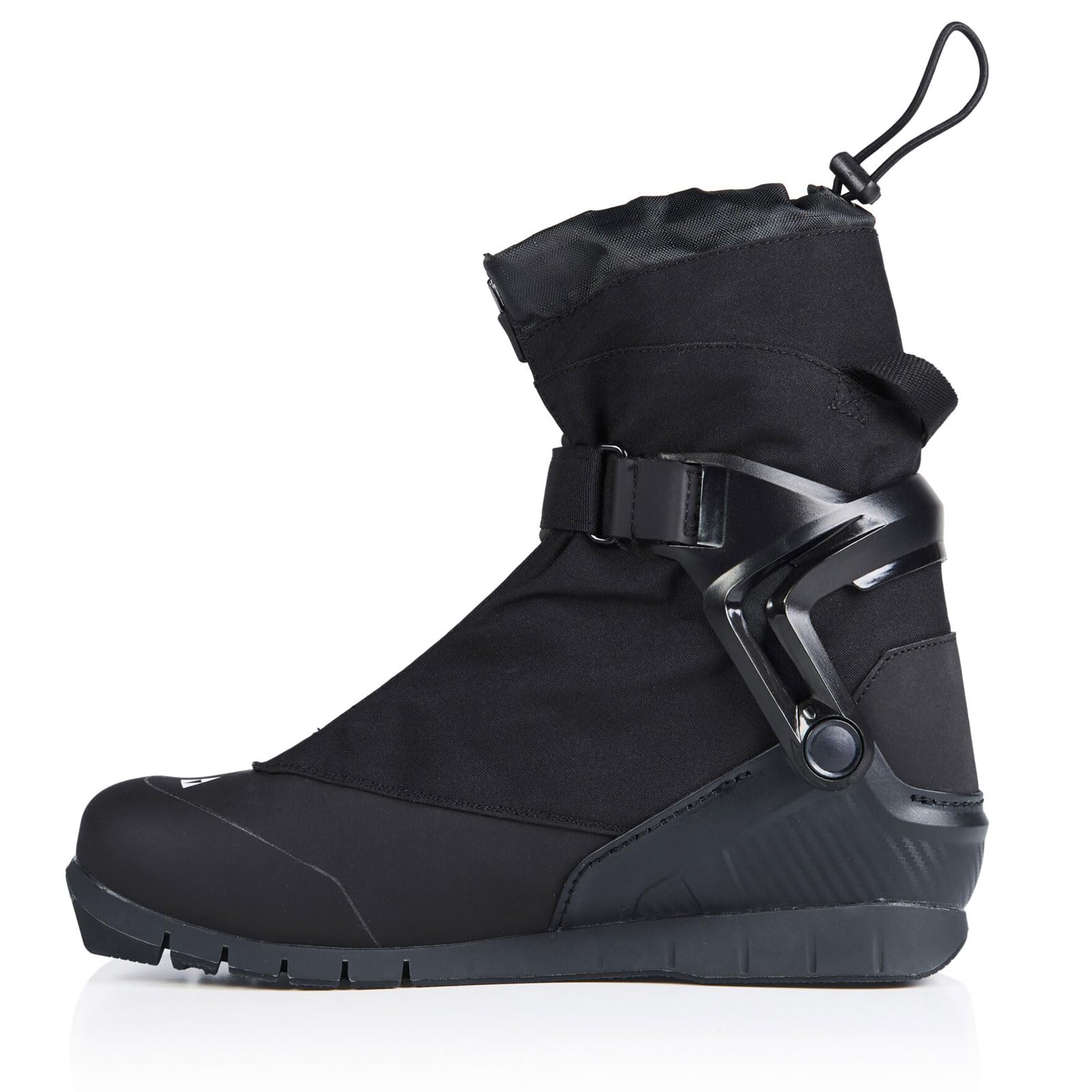 Fischer Unisex Winter Sports Skiing Snow Protection Hinged Cuffs Secure Fit Warm Lace Up OTX Adventure Boots, Black, 40