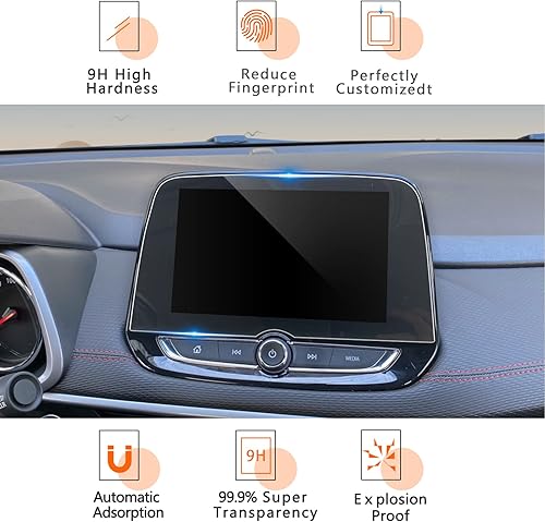 Miniatura 7 de CDEFG Protector de pantalla de vidrio templado para Chevrolet Tracker 2020, 2021, 2022, pantalla táctil de 8 pulgadas