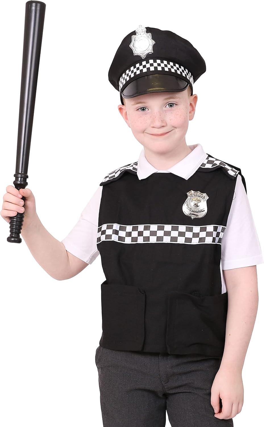CHILDREN'S POLICE VEST FANCY DRESS COSTUME BRITISH POLICE JACKET WITH — free download
