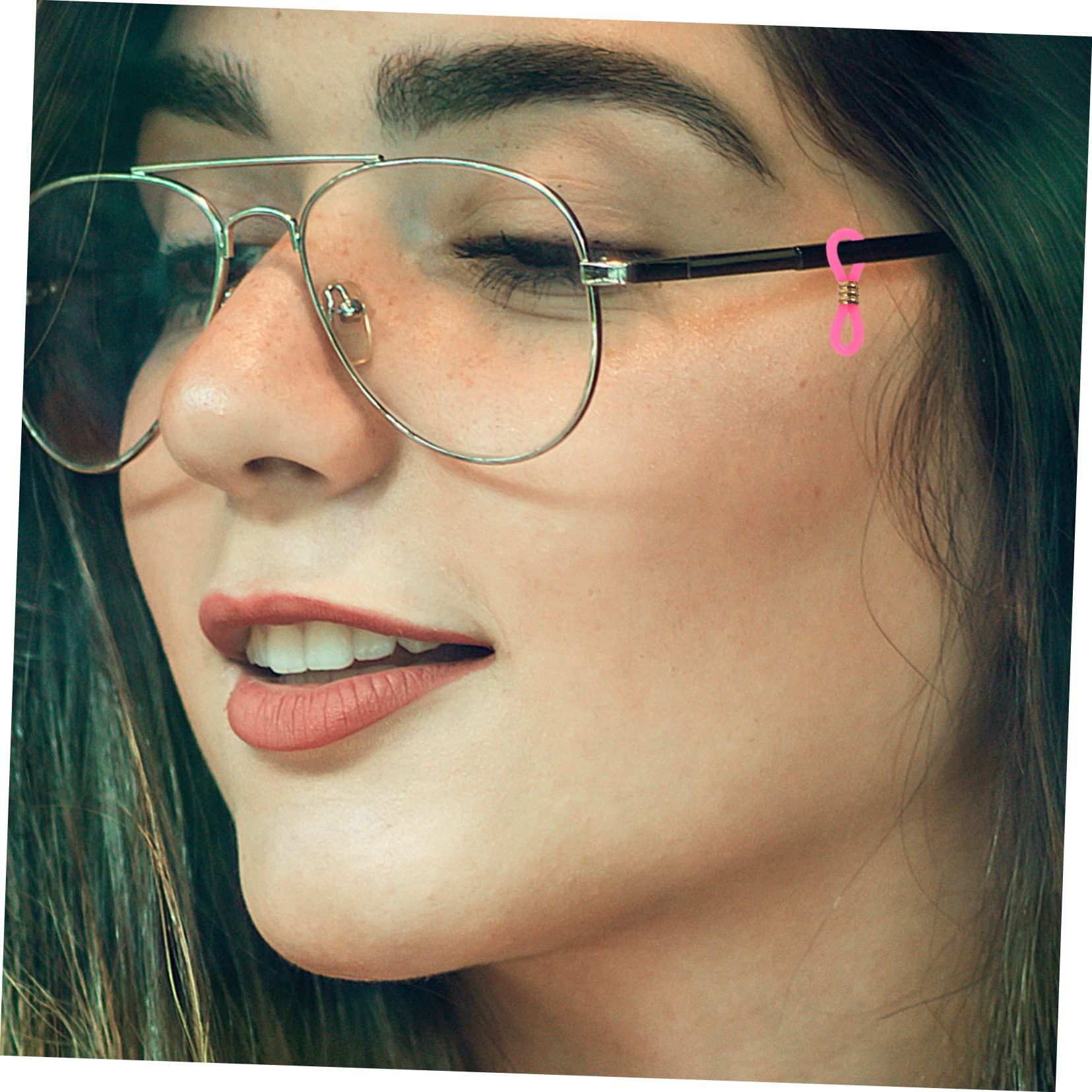 300piezas Cadena De Gafas De Silicona Antideslizante Conectores Ajustables Para Anteojos Para Actividades Deportivas y Uso Diario