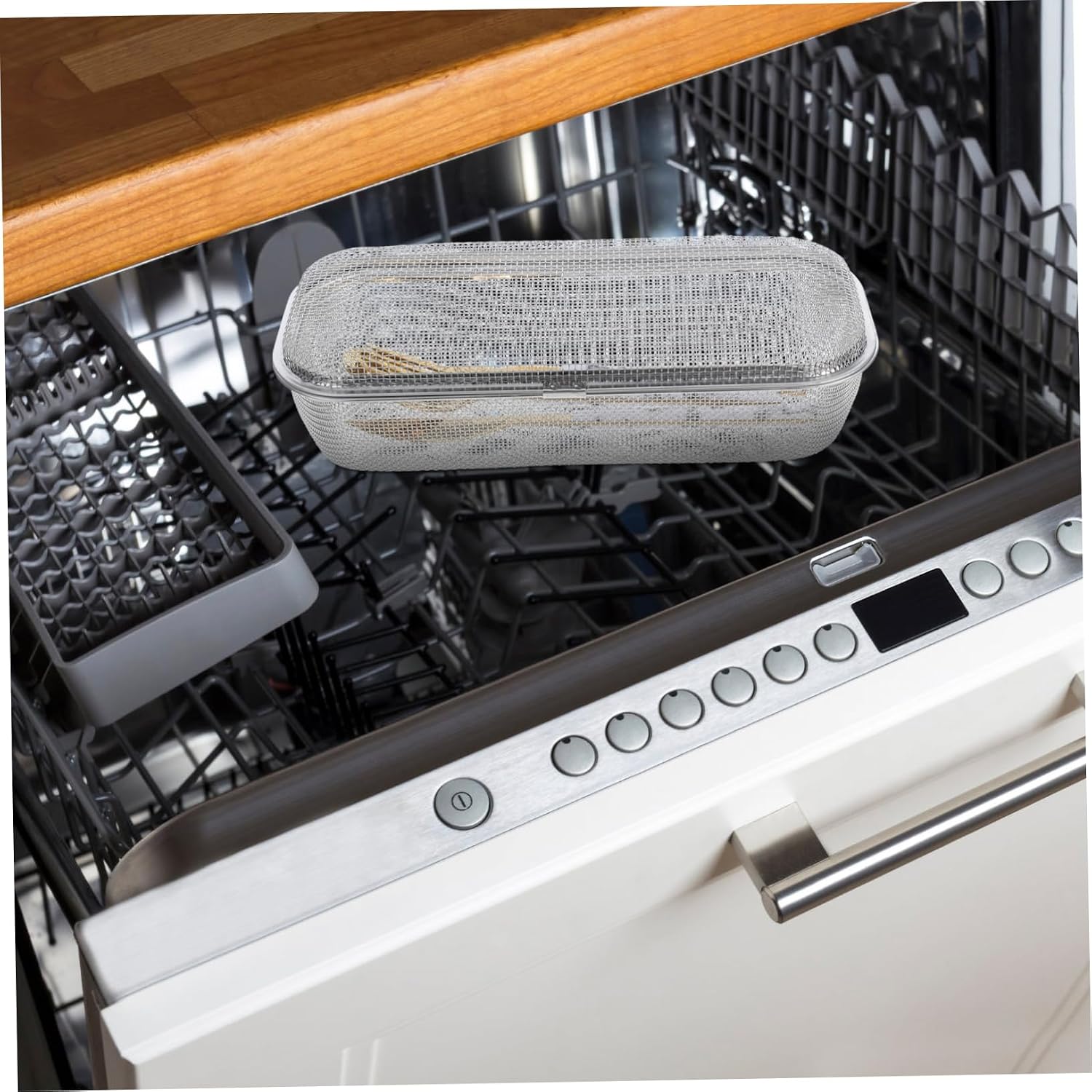 Dishwasher Cutlery Basket Stainless Steel for Silverware Organizing