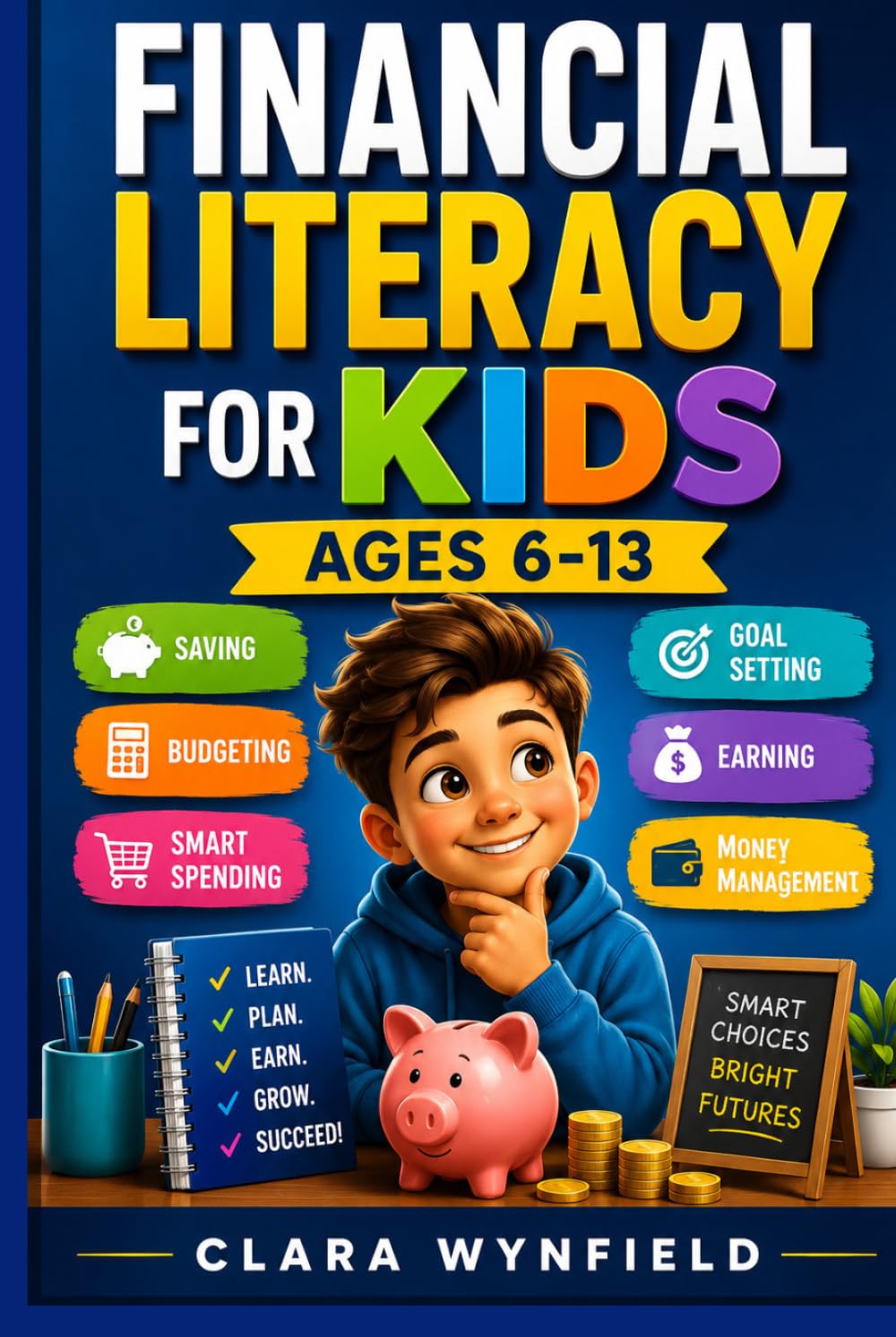 Financial Literacy For Kids Ages 6-13: Saving, Budgeting, Smart Spending, Goal Setting, Earning, Money Management