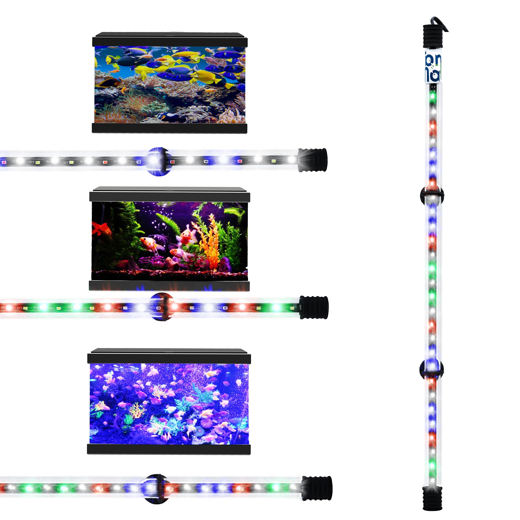 TANKMATE™ TM410 Aquarium Lights | 16.14 inch | 3 Mode | WRGB | Waterproof Fish Tank Light | LED Aquarium Lights for Fish Tank 1.5ft~2.5ft | Made in India (B0D7S83MK4) Amazon Price History, Amazon Price Tracker