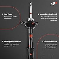 Vista 3 de A-Premium Par trasero (2) amortiguadores compatibles con Subaru Impreza 2004 2005 2006 2007 Sedán, lado del conductor y del pasajero