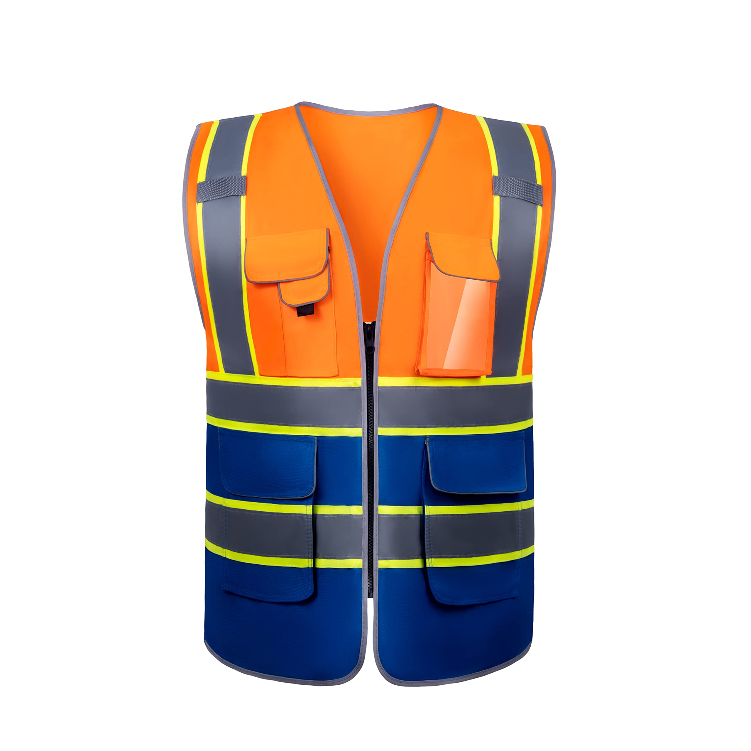Tydon Guardian Hi Vis Vest Reflective Vest for Men Women High Visibility Reflective Safety Security Vest Breathable With Pocket Zipper Front Meets ANSI/ISEA Standards — view 11