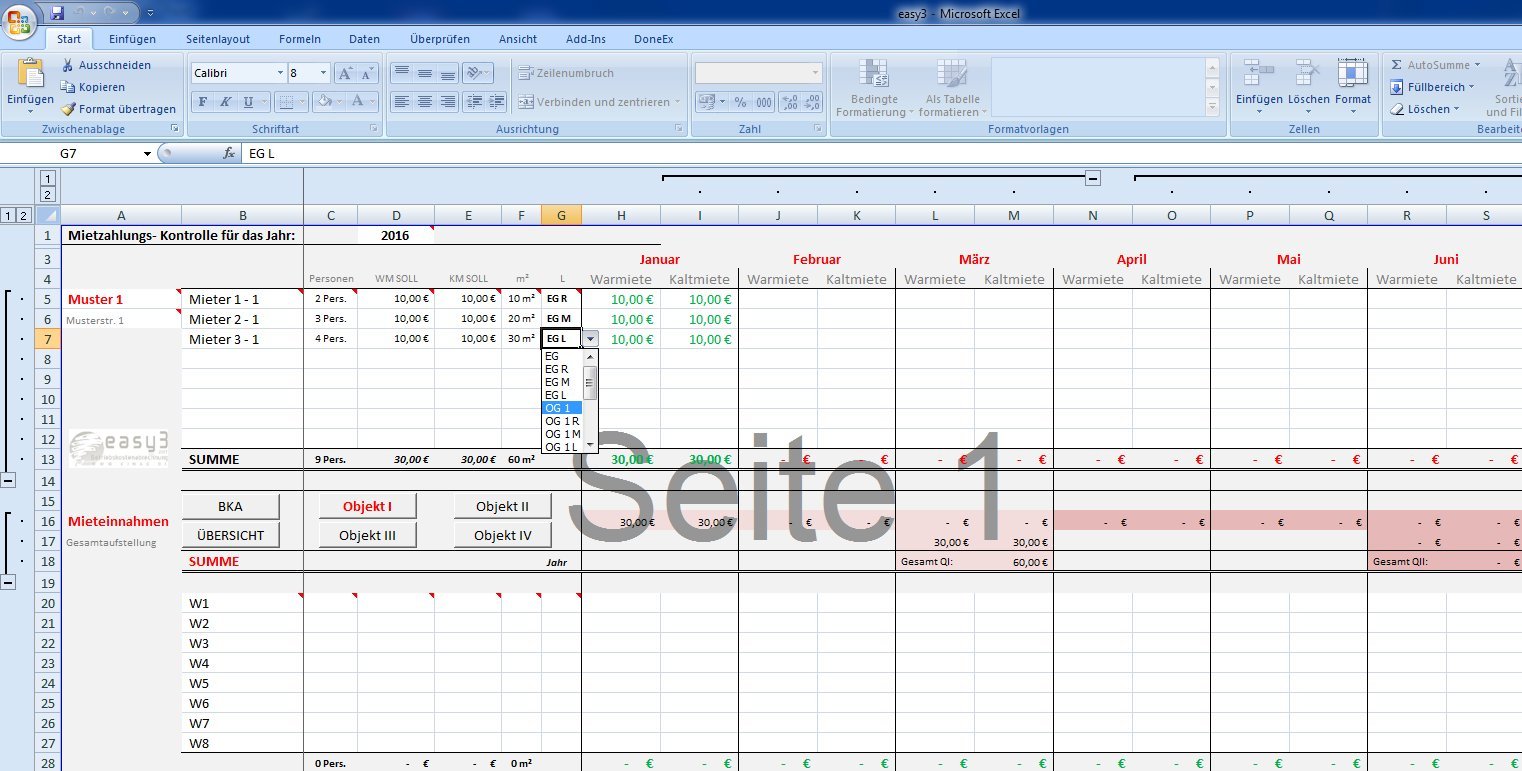 NEU 2022/2023, PRIXUS - Easy3 - Betriebskostenabrechnung / Nebenkostenabrechnung, Kompatibel mit MICROSOFT Excel. Geld zurück für alle Jahre!