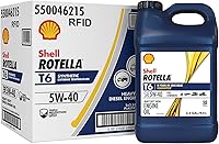 Vista 12 de Aceite de motor Shell Rotella T6 totalmente sintético 5W-40, 1 galón (paquete de 3)