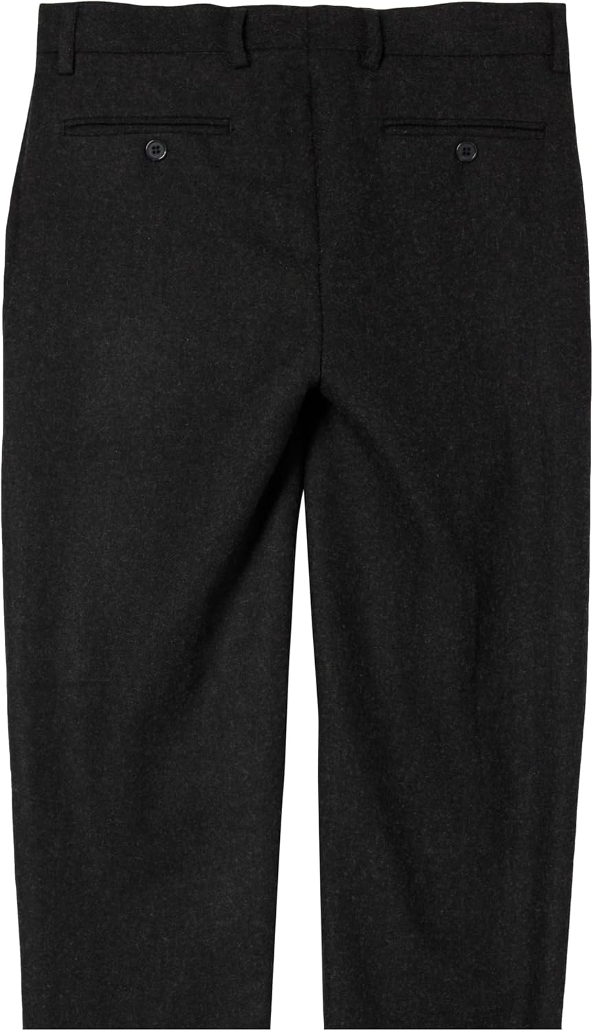 Isaac Mizrahi Boys' Boy's Slim Fit Solid Wool Blend Pants