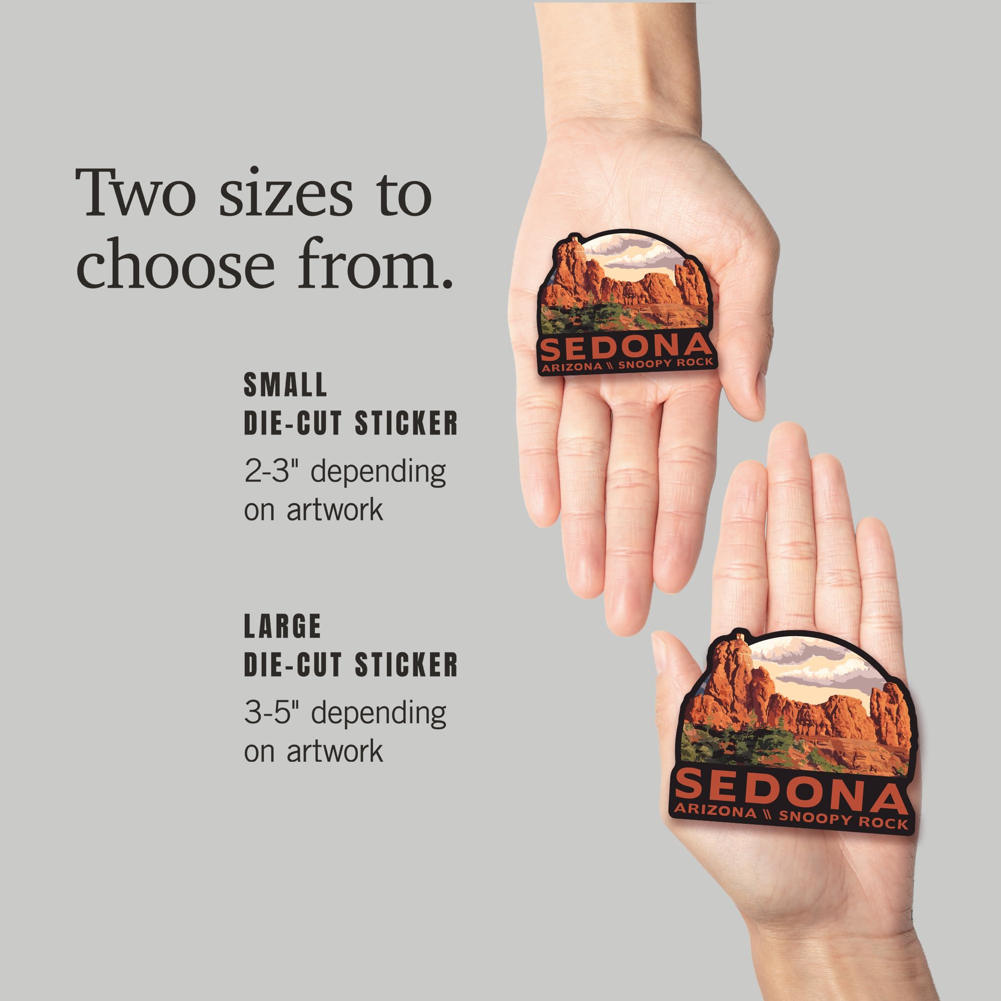 Amazon.com: Lantern Press Sticker Sedona, Arizona, Snoopy Rock