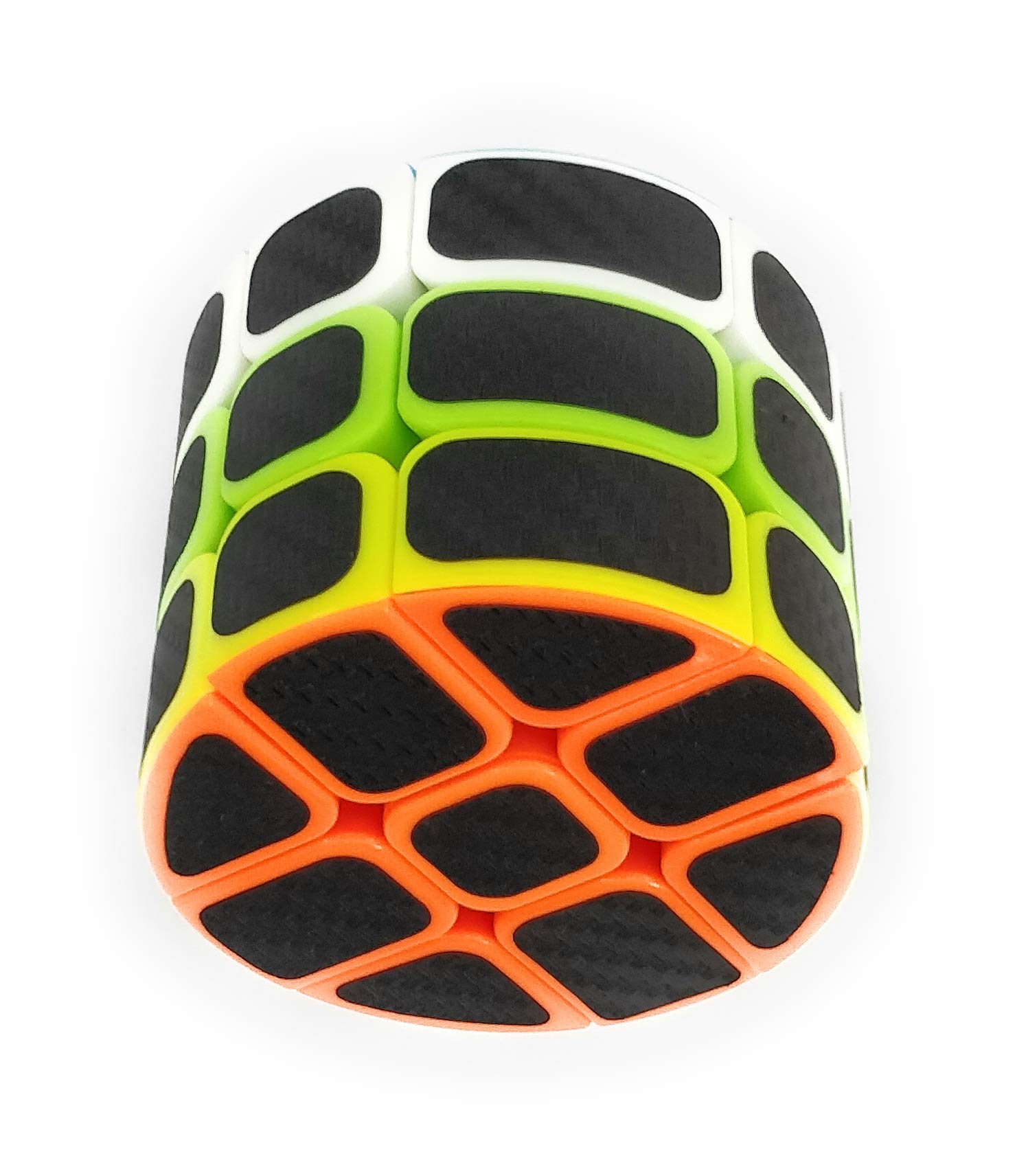 CocoRio® 3x3 Carbon Cylindrical Barrel Magic Cube, Highly Stable