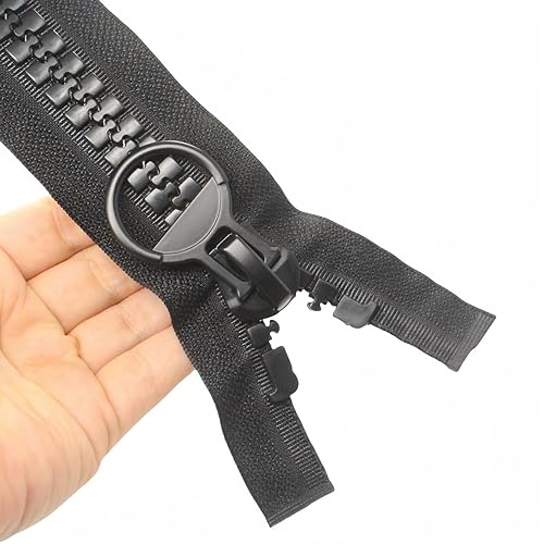 Miniatura 1 de YaHoGa Cremalleras gigantes de plástico #20 de 29.5 in para coser tiendas de campaña, abrigos, cubierta de barco, lona resistente, enormes