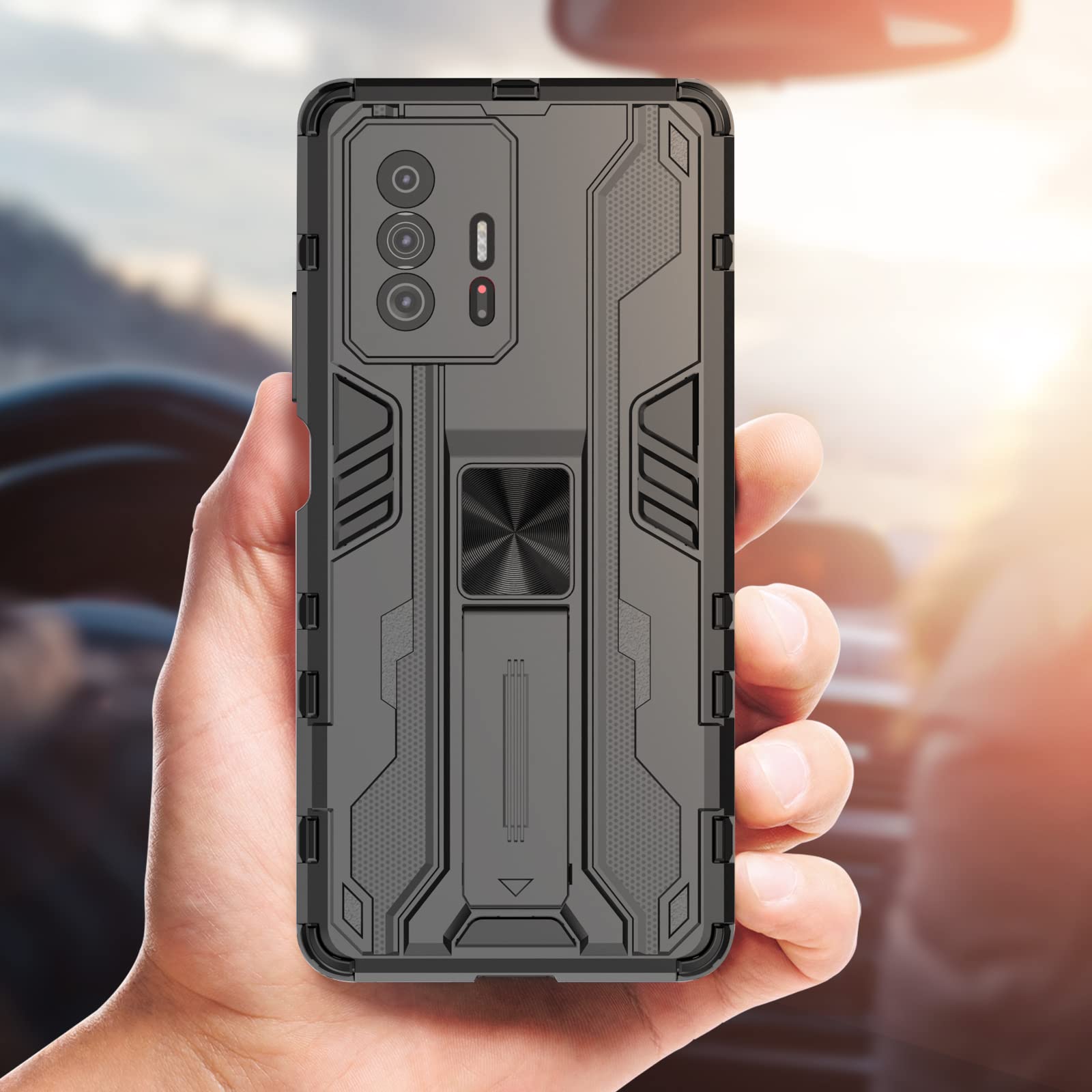 Funda para Xiaomi Redmi Note 15 Pro 5G, Carcasa Antigolpes con Soporte anular metálico, Case Protectora de Grado Militar, Azul — view 704