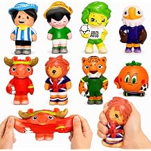 Slow Rising Stress Relief Toy 2026 World Soccer Celebration Squishy Toys, Montessori Toys, Squeeze toys Realistic Stick Soft Squishies Toys, Sensory Slow Rebound Jumbo Stress Relief Fidget Toys - 8Pcs