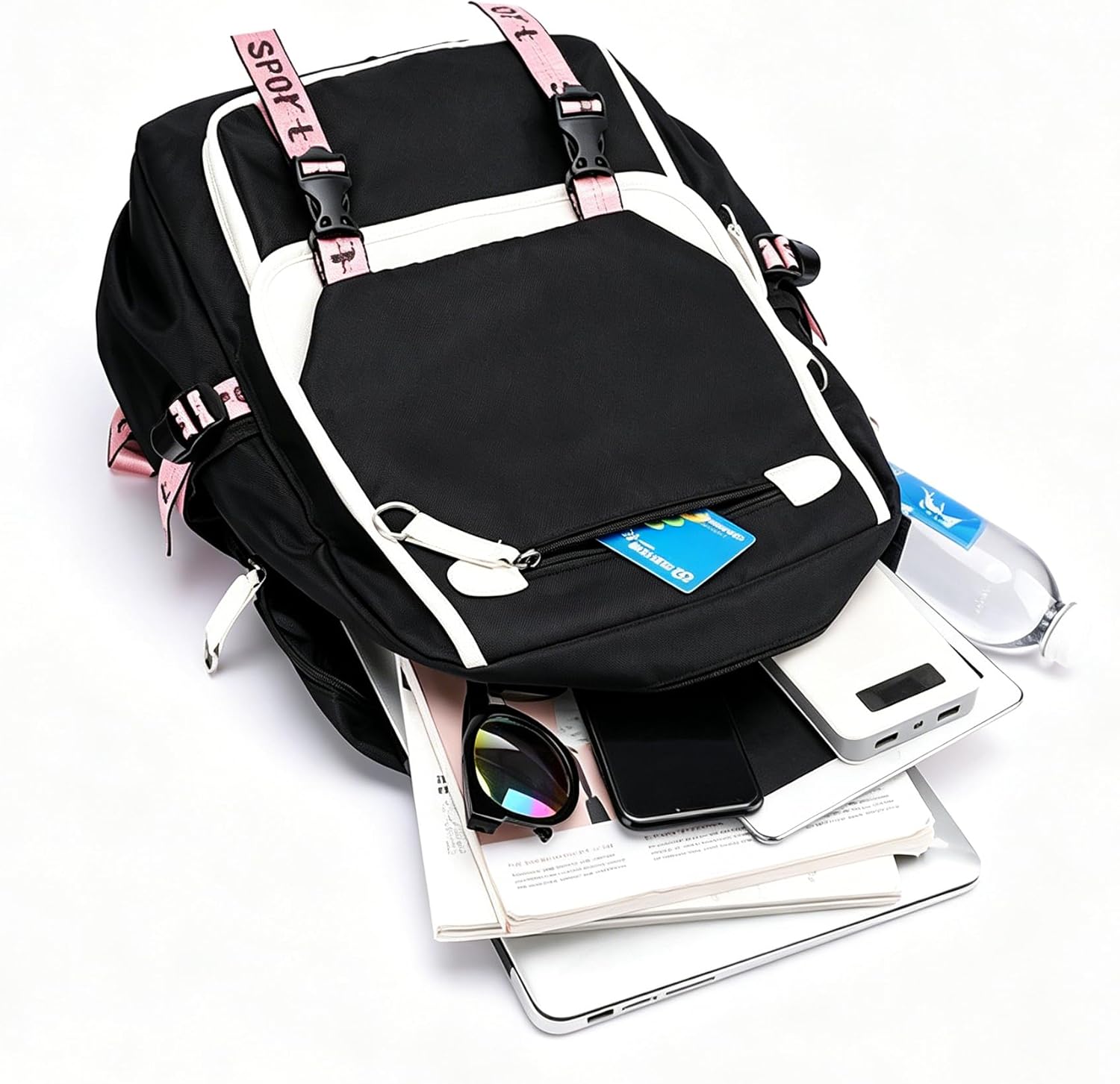 Cute Katseye Backpack Lightweight Laptop Backpack for Women Men Casual Daypack Travel Backpack