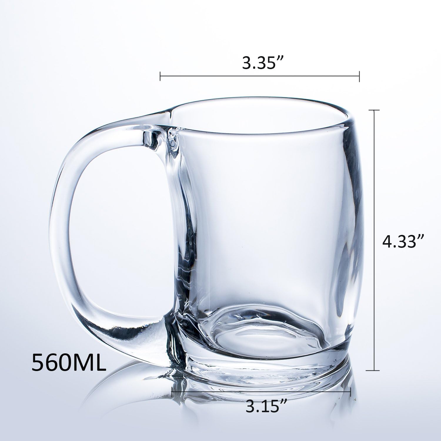Beer Glass Mug Stein With Viking Element Design – 13.7 Oz (Set of 2)
