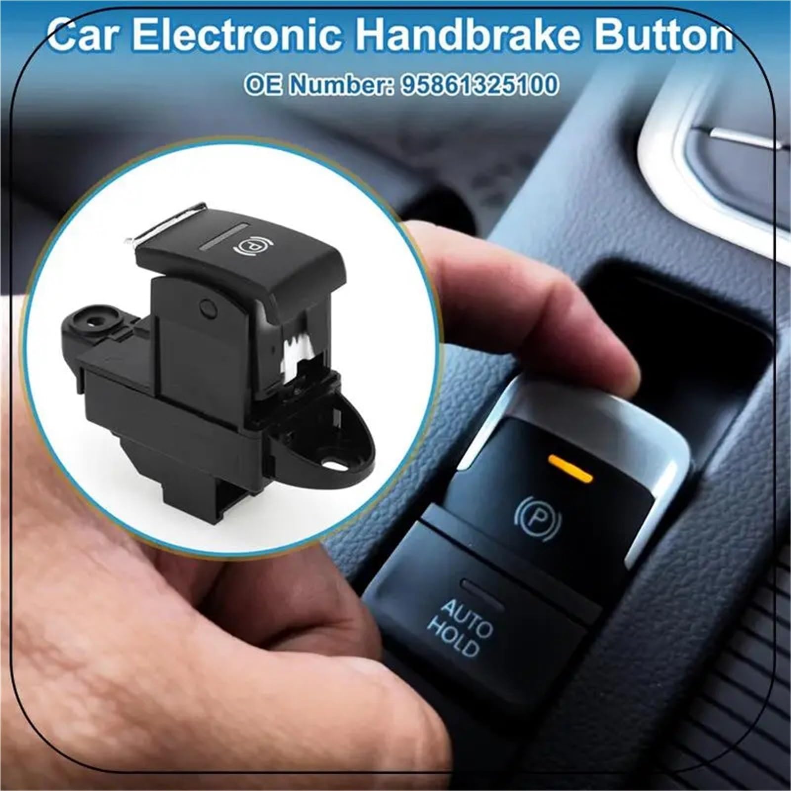 Przełącznik hamulca postojowego Przełącznik hamulca postojowego 95861325100 Elektroniczny przełącznik hamulca ręcznego pasujący do Porsche Cayenne 2011-2018 7P5927225 7P5919163