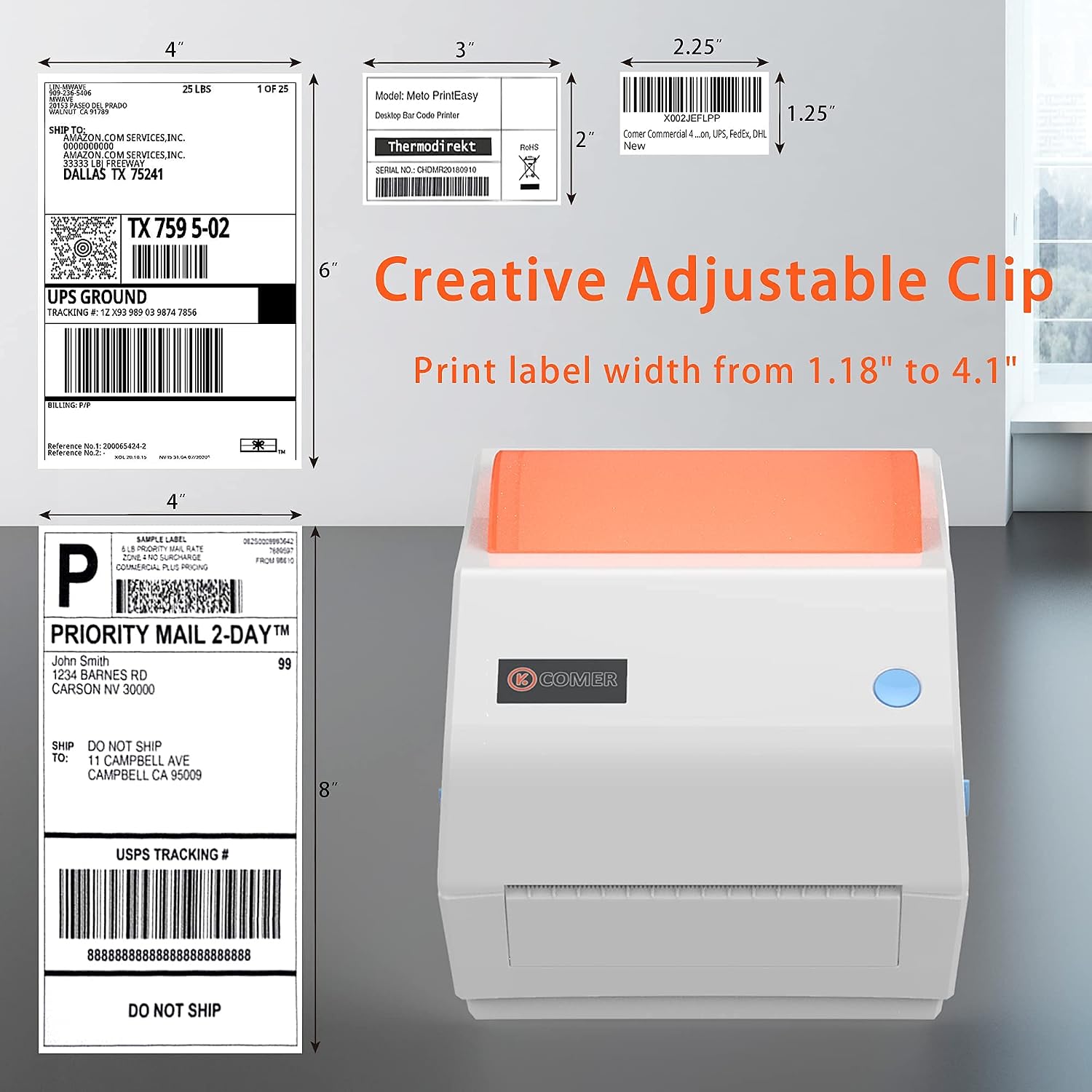 Comer Shipping Label Printer 