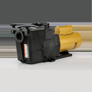 Hayward Super Pump High Efficiency 0.75 Total HP Medium Head Inground Pool Pump with Swing Away Hand Knobs and See Through Strainer Cover, Black