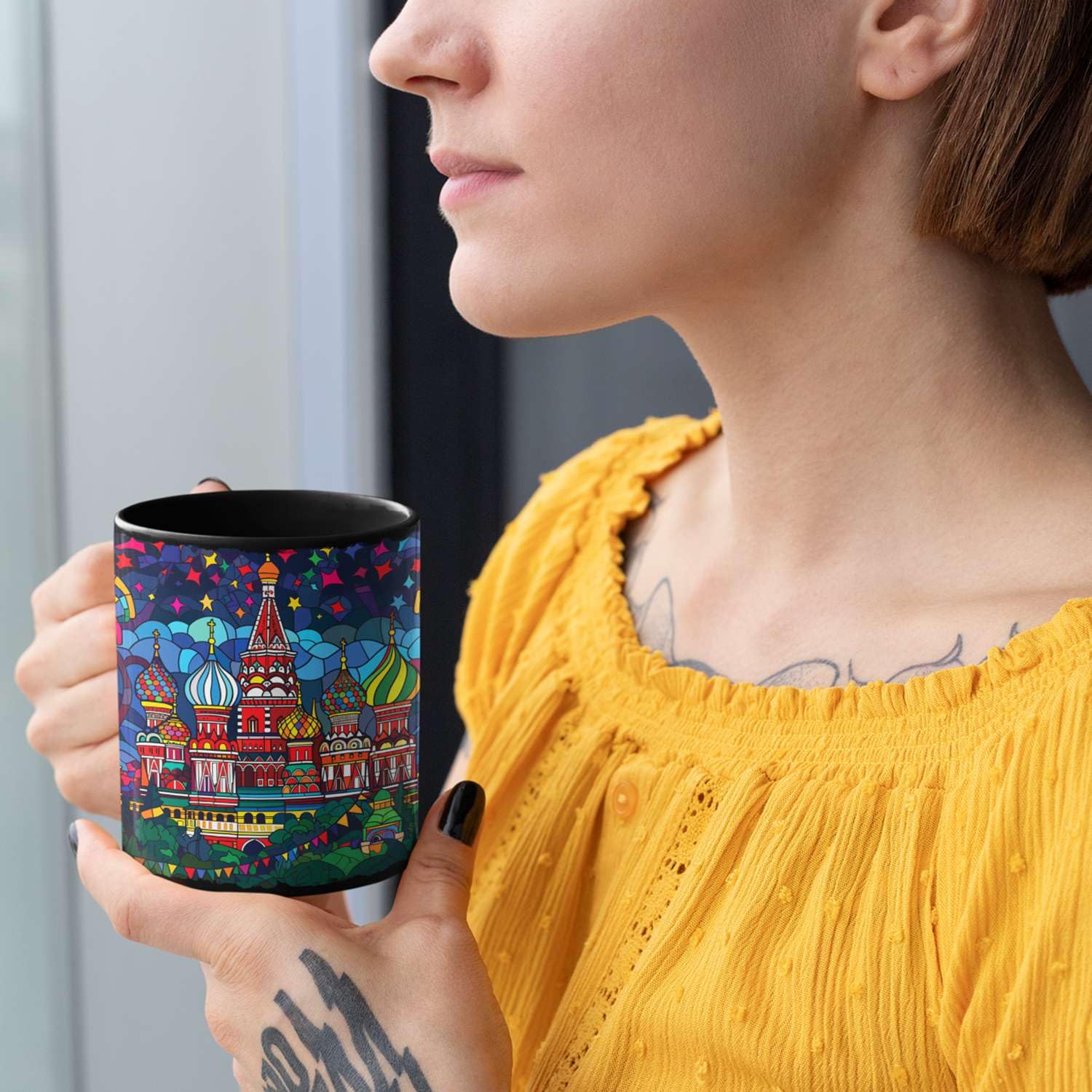 Amazon.com | Customized Saint Basil's Cathedral Black Mug, Personalized  Landscape Themed Ceramic Cup, Gift For Friends, Custom Choose Name Coffee  Cup, Russian Landmark Full Wrap Mug 11oz 15oz: Coffee Cups & Mugs